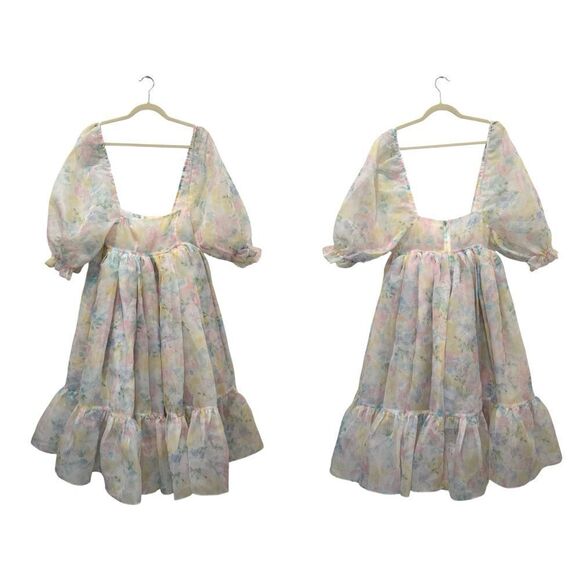 Selkie Sweetcorn Puff Pastel Ball Gown - Picture 14 of 16
